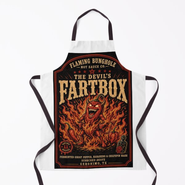 Item preview, The Flaming Bunghole Hot Sauce Co. The Devil's FartBox designed and sold by Mental Schitz.