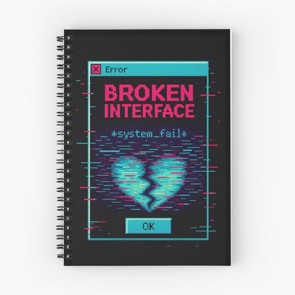 Item preview, Broken Interface – Glitch Heart System Failure designed and sold by JupiterGlitchEmpire.