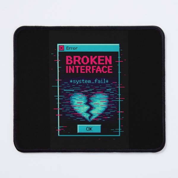 Item preview, Broken Interface – Glitch Heart System Failure designed and sold by JupiterGlitchEmpire.