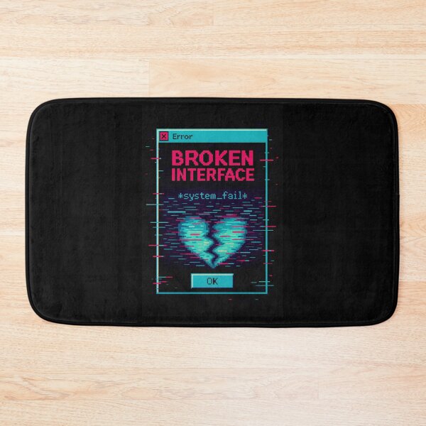 Item preview, Broken Interface – Glitch Heart System Failure designed and sold by JupiterGlitchEmpire.