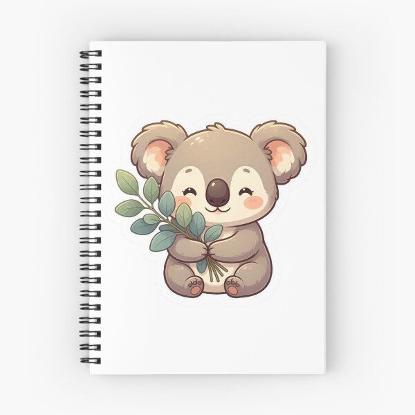 Item preview,  Kawaii Koala Sticker with Eucalyptus Leaves – Adorable Baby Koala, Australian Wildlife Vinyl Decal designed and sold by Pandey14.