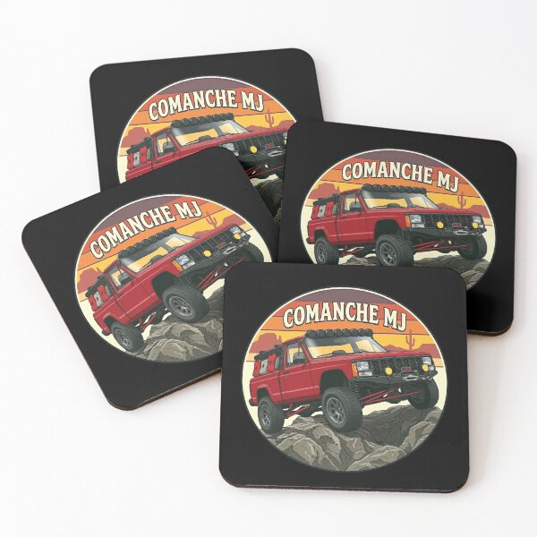 Item preview, Comanche MJ Retro Sunset Offroad 4x4 Rock Crawling [White Shirt Only] designed and sold by Off-Road-Zone.