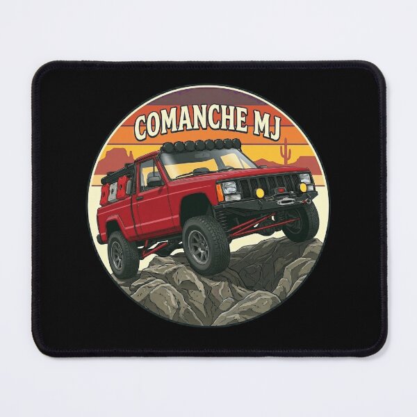 Item preview, Comanche MJ Retro Sunset Offroad 4x4 Rock Crawling [White Shirt Only] designed and sold by Off-Road-Zone.