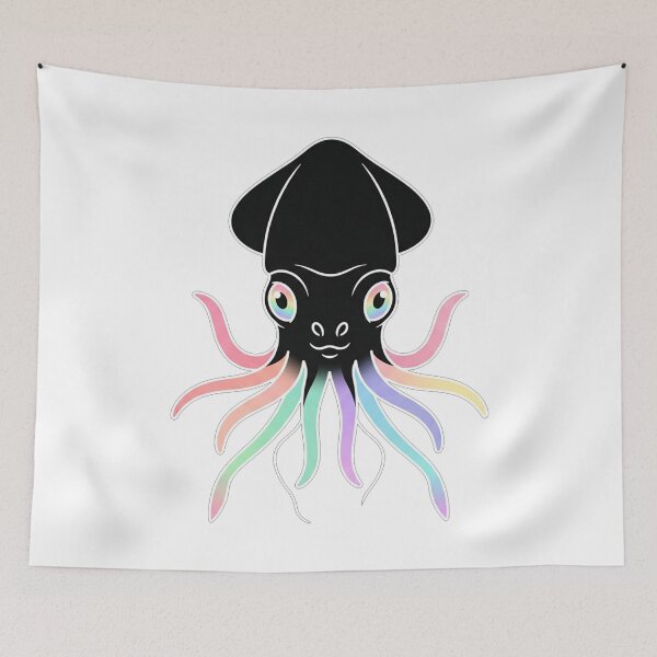 Item preview, Neon Rainbow Squid designed and sold by Owcomm.