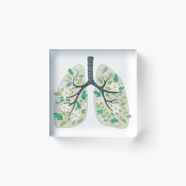 Item preview, Floral Lungs Botanical Anatomy Flowers Leaves Nature Breath Medical Art Streetwear Graphic designed and sold by DesignArtist.ia.
