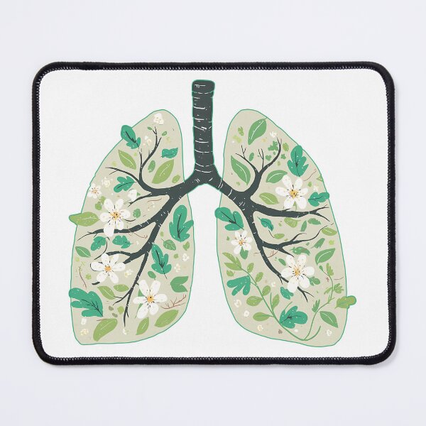Item preview, Floral Lungs Botanical Anatomy Flowers Leaves Nature Breath Medical Art Streetwear Graphic designed and sold by DesignArtist.ia.