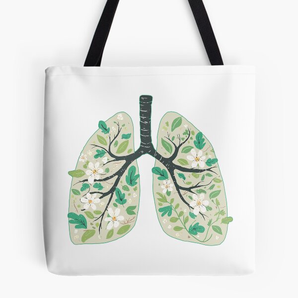 Item preview, Floral Lungs Botanical Anatomy Flowers Leaves Nature Breath Medical Art Streetwear Graphic designed and sold by DesignArtist.ia.