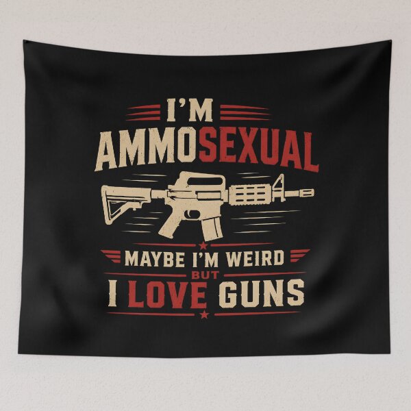 Item preview, I'm Ammosexual - Guns Lover Gift designed and sold by PixelBlob.