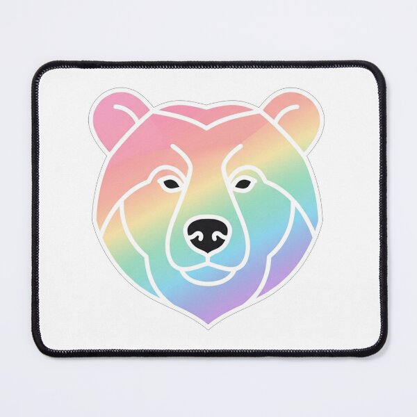 Item preview, Rainbow Bear Head Minimalist Vector Illustration designed and sold by Owcomm.