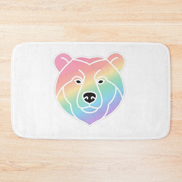 Item preview, Rainbow Bear Head Minimalist Vector Illustration designed and sold by Owcomm.