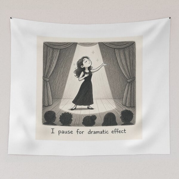 Item preview, I pause for dramatic effect designed and sold by CinemaChronik.