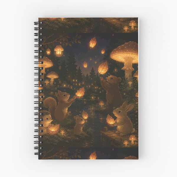 Item preview, Enchanted Forest Animals with Glowing Leaves Cozy designed and sold by SimplePoDesign.