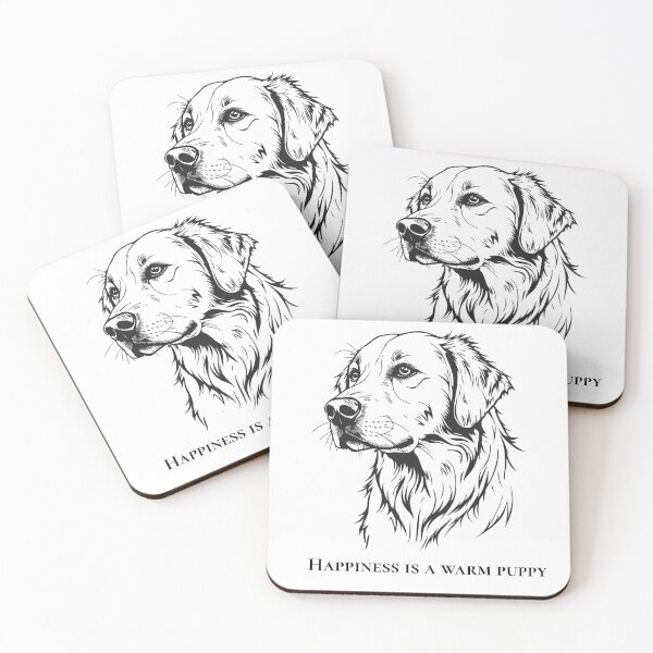 Item preview, Happiness Is a Warm Puppy | Cute Dog Lover Quote designed and sold by Krish685.