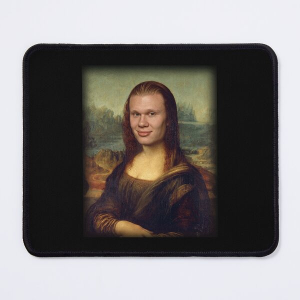 Item preview, Haaland Erling Mona Lisa Funny Soccer Art Parody designed and sold by nojany.