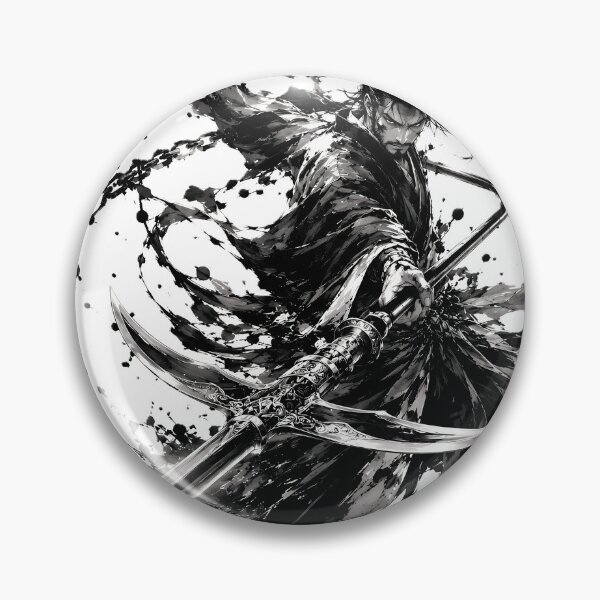 Item preview, Weapon Master Ronin Inverted Blade Combat Ink Art designed and sold by MouradStudio.
