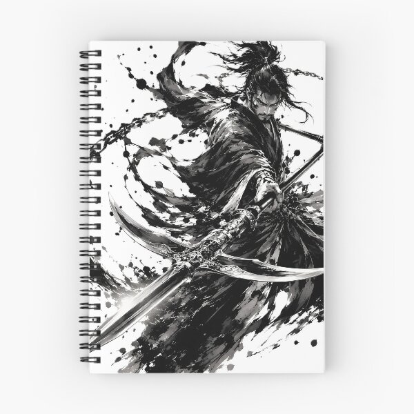 Item preview, Weapon Master Ronin Inverted Blade Combat Ink Art designed and sold by MouradStudio.