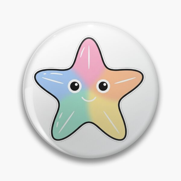 Item preview, Cute Pastel Rainbow Star Kawaii Character designed and sold by Owcomm.