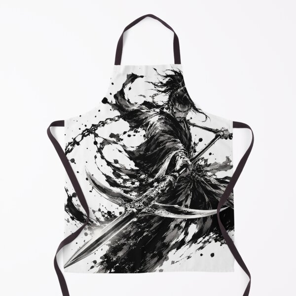 Item preview, Weapon Master Ronin Inverted Blade Combat Ink Art designed and sold by MouradStudio.