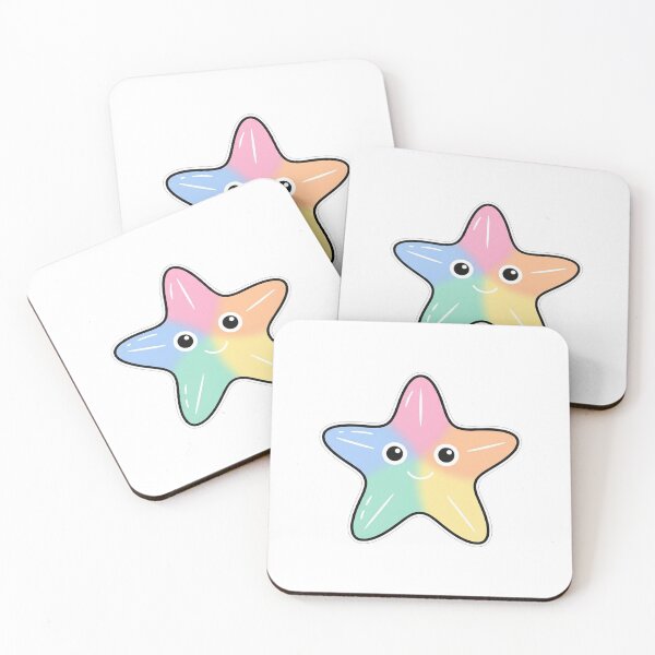 Item preview, Cute Pastel Rainbow Star Kawaii Character designed and sold by Owcomm.