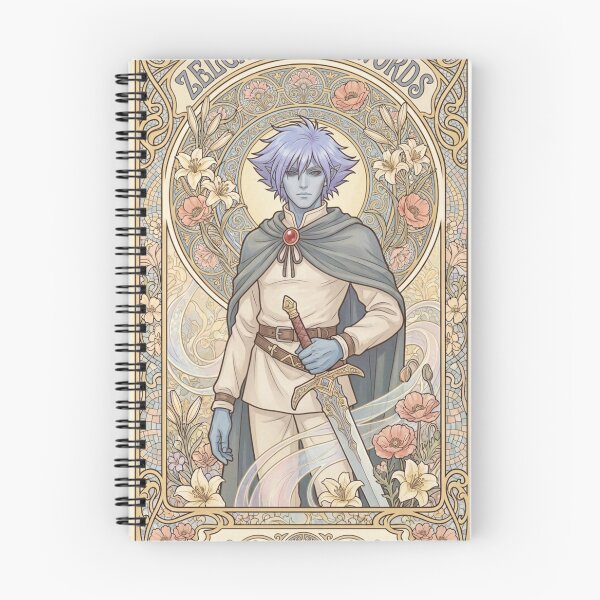 Item preview, Zelgadis in the style of Alphonse Mucha designed and sold by Solace Sparkles.