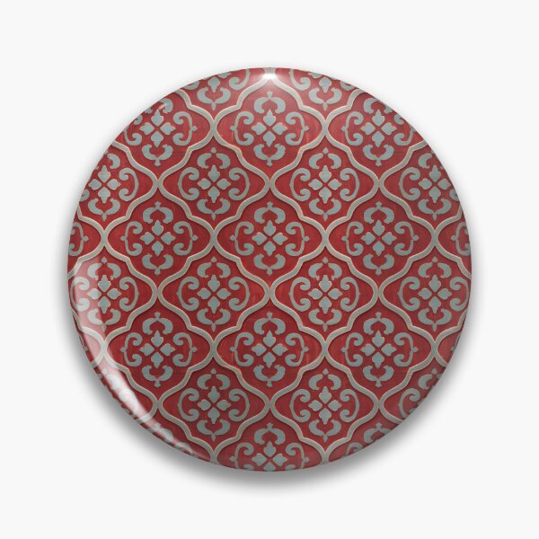 Item preview, Vintage Red and Blue Moroccan Trellis designed and sold by LouieVanille.