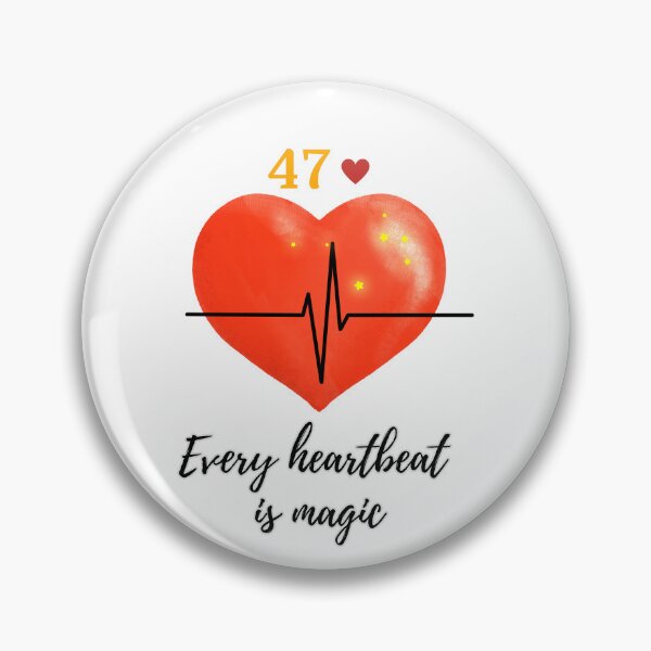 Item preview, Every Heartbeat Is Magic | 47 Chromosomes Heart Line | Down Syndrome Awareness Design designed and sold by Cartoon art with a purpose ❤️ Supporting Althea’s friends .