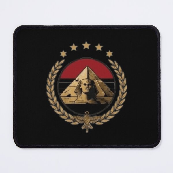 Item preview, Egyptian Pyramid Sphinx Crest - Gold Laurel Eagle Emblem designed and sold by Shakhbata-1.