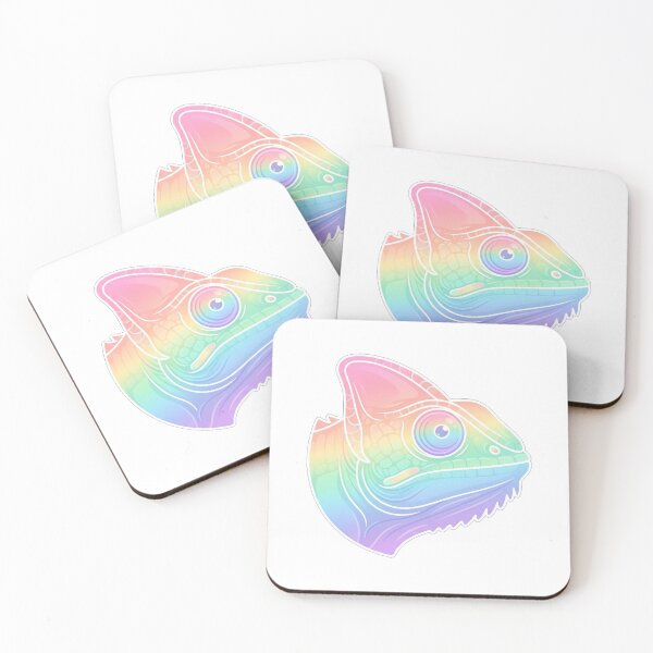 Item preview, Colorful Rainbow Chameleon Reptile Head Portrait designed and sold by Owcomm.