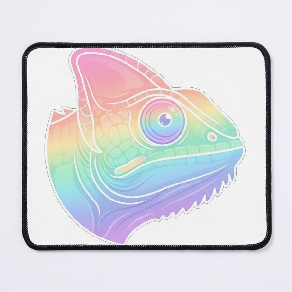 Item preview, Colorful Rainbow Chameleon Reptile Head Portrait designed and sold by Owcomm.