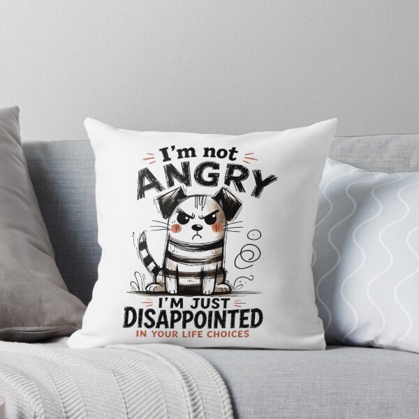 Item preview, I'm Not Angry, I'm Just Disappointed In Your Life Choices – Funny Grumpy Dog designed and sold by AnyGil.