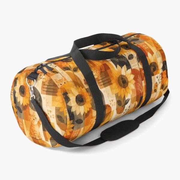 Item preview, Sunflower Gingerboi Geometric Botanical Cat Pattern designed and sold by Mindworx21.