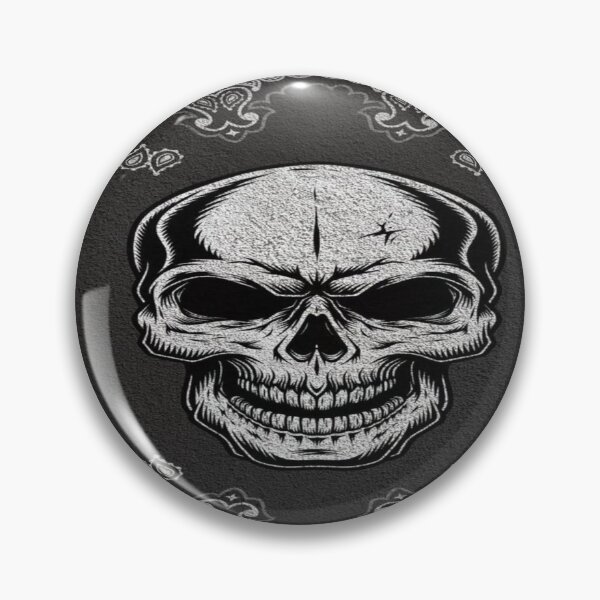 Item preview, Dark Skull Bandana - Skull and Paisley Pattern designed and sold by RAYBIL.