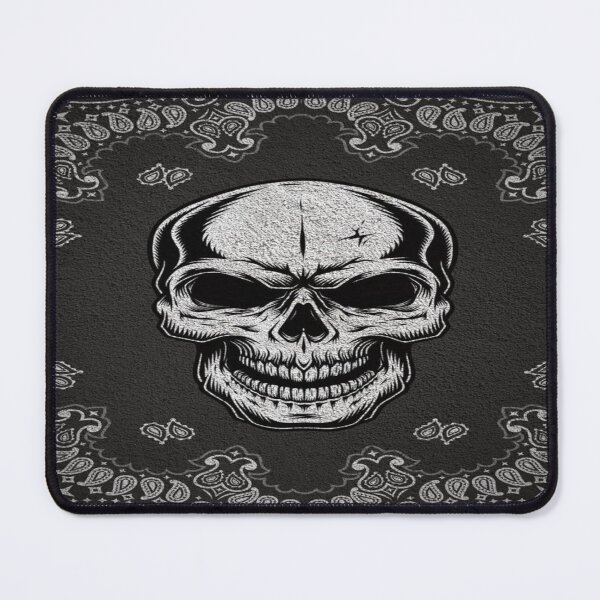 Item preview, Dark Skull Bandana - Skull and Paisley Pattern designed and sold by RAYBIL.
