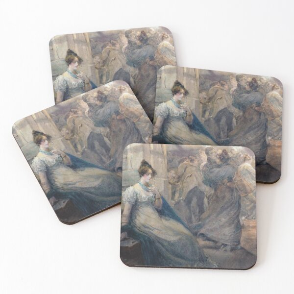 Item preview, The Wallflower by Edgar Bundy RA (British, 1862-1922) designed and sold by Vintage Designs +.