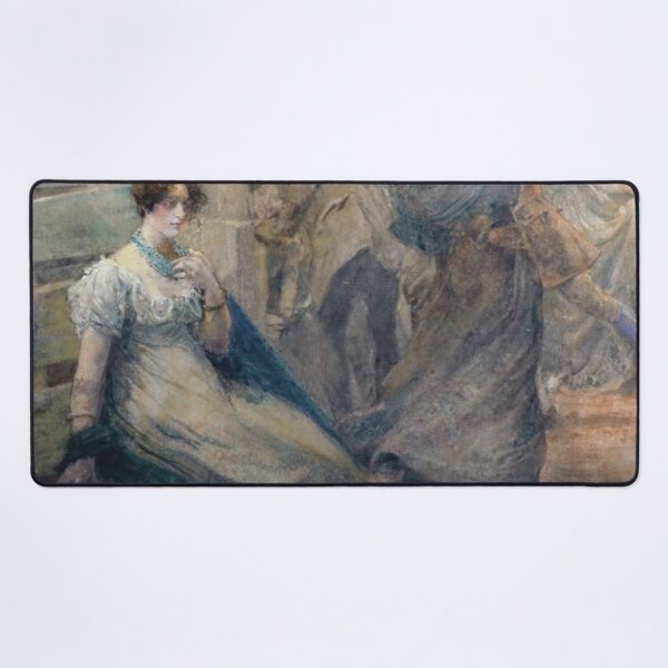 Item preview, The Wallflower by Edgar Bundy RA (British, 1862-1922) designed and sold by Vintage Designs +.