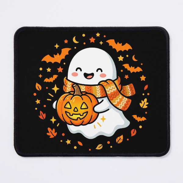 Item preview, Cute Ghost Holding Jack O Lantern Kawaii Halloween Sticker designed and sold by fawzimorsy.