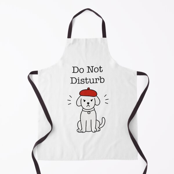 Item preview, Do Not Disturb Grumpy Dog | Funny Introvert Puppy with Red Beret designed and sold by pinkstickstore.