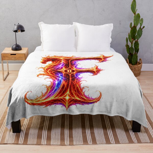 Item preview, Emberhoof Horse-Gemini Flame Letter F designed and sold by BlissBlvdShop.