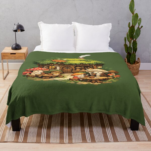 Item preview, Cozy Mushroom Cottage Café Cute Forest Friends designed and sold by SimplePoDesign.