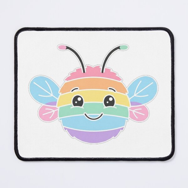Item preview, Cute Pastel Rainbow Bee Kawaii Character designed and sold by Owcomm.