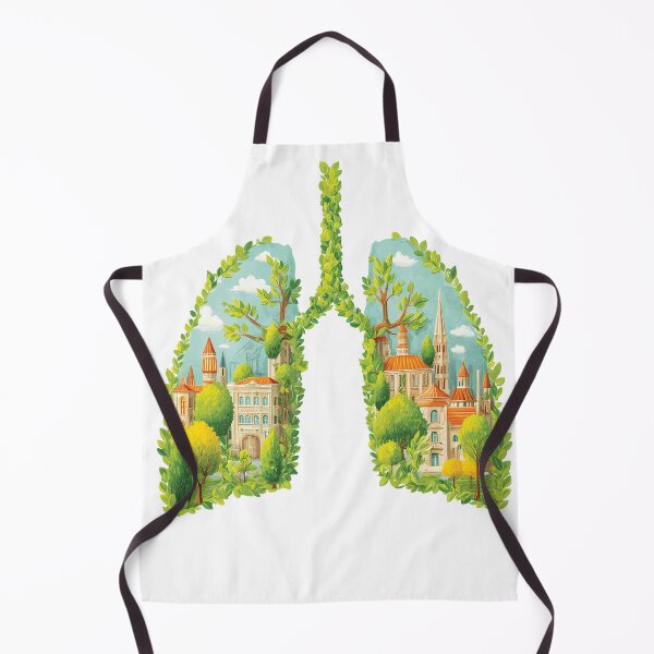 Item preview, Eco City Lungs Vintage Botanical Anatomy Architecture Nature Tree Streetwear Graphic designed and sold by DesignArtist.ia.