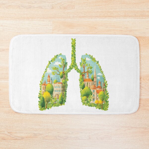 Item preview, Eco City Lungs Vintage Botanical Anatomy Architecture Nature Tree Streetwear Graphic designed and sold by DesignArtist.ia.