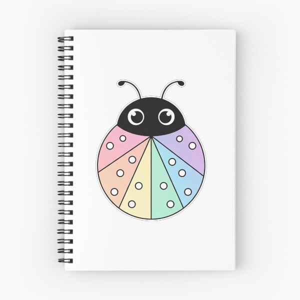 Item preview, Cute Pastel Rainbow Ladybug Kawaii Illustration designed and sold by Owcomm.
