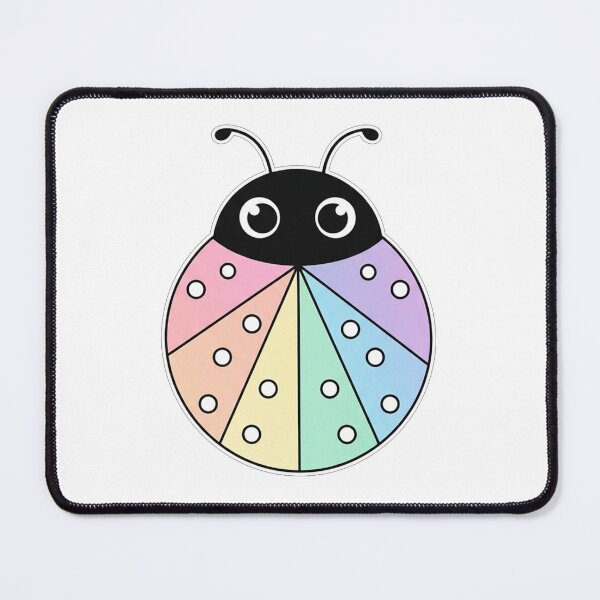 Item preview, Cute Pastel Rainbow Ladybug Kawaii Illustration designed and sold by Owcomm.