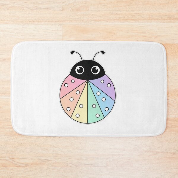 Item preview, Cute Pastel Rainbow Ladybug Kawaii Illustration designed and sold by Owcomm.