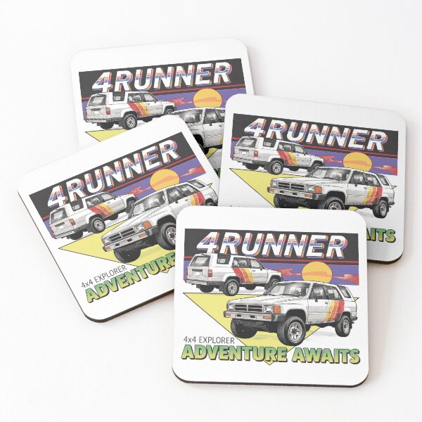 Item preview, 4Runner First Gen Retro Sunset Offroad Adventure [White Shirt Only] designed and sold by Off-Road-Zone.