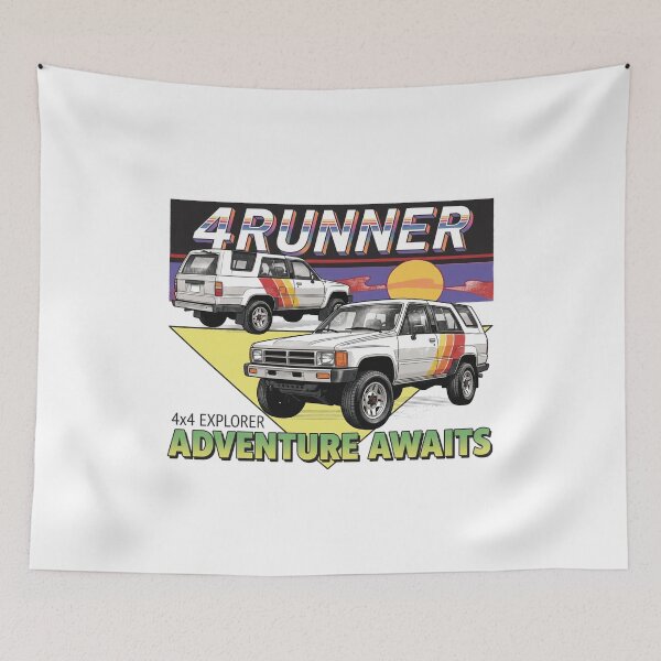 Item preview, 4Runner First Gen Retro Sunset Offroad Adventure [White Shirt Only] designed and sold by Off-Road-Zone.