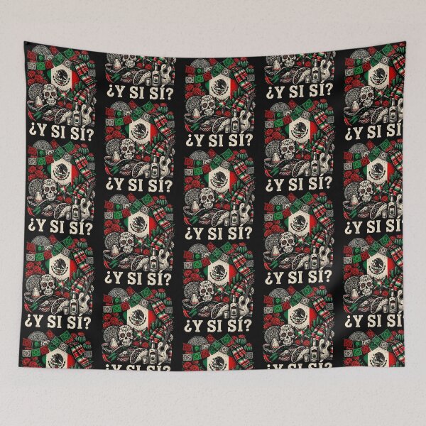 Item preview, Y Si Si Funny Mexican Skull Mexican Flag Fiesta Cinco De Mayo Culture designed and sold by nojany.