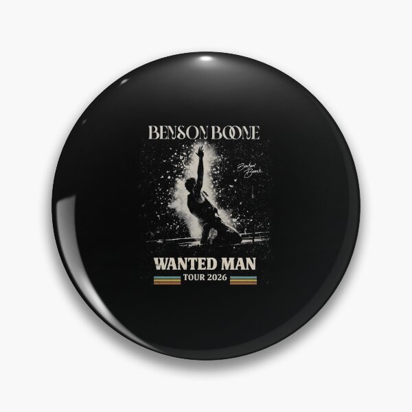 Item preview, Benson - Wanted Man Tour 2026 Vintage Concert Fan designed and sold by nojany.