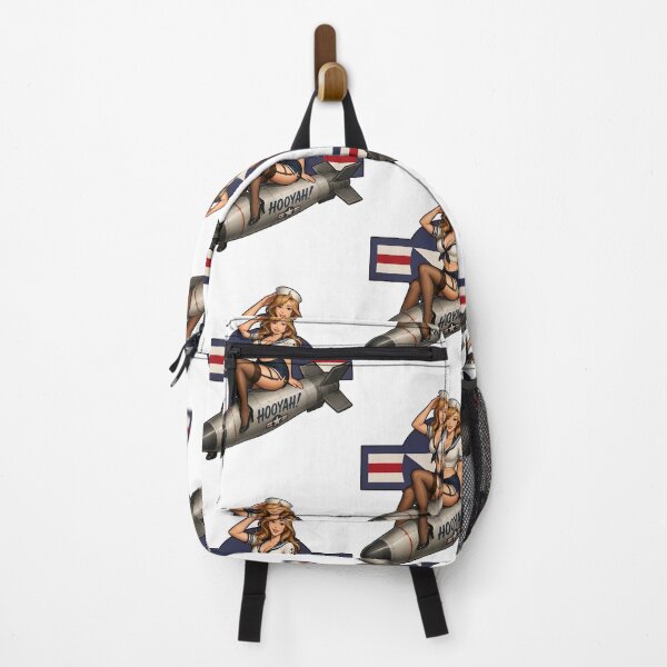Item preview, A Hooyah Navy Pin Up Girl Riding Missile Military Art designed and sold by nojany.
